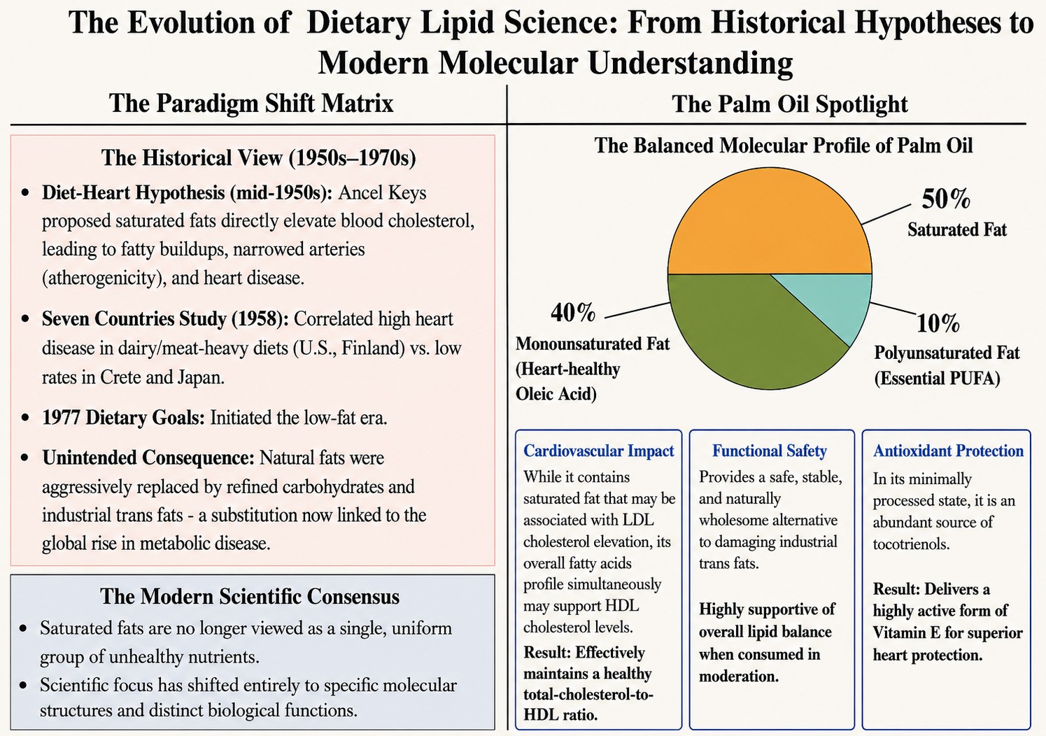 Evolution of Dietary Fat Science and the Emerging Role of Palm Oil